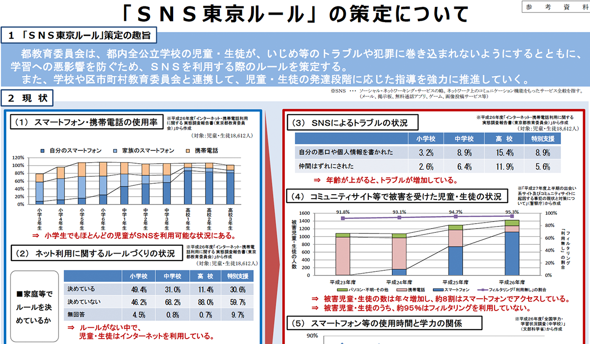 SNS東京ルールの策定についてのプレビュー画像